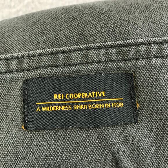 REI Co-op Bib Overalls Womens Size 8 Gray Trailsmith Double Knee Canvas Work - Picture 10 of 11